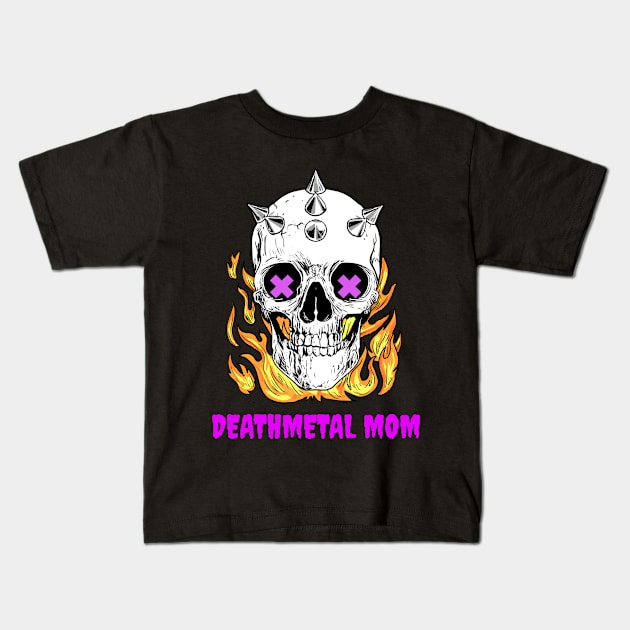 Death Metal - Metal Mom Kids T-Shirt by WizardingWorld